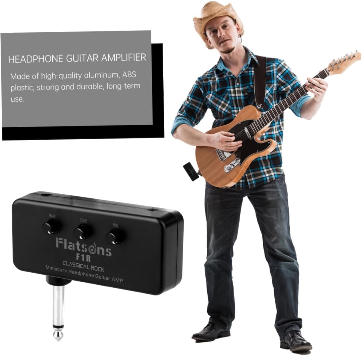UPKOCH 2 Sets amplifier electric guitar Ukulele portable Tuner plastic aluminum bass amplifier ballad universal pocket speaker amplifier miniature mini guitar amplifier speaker - Image 3