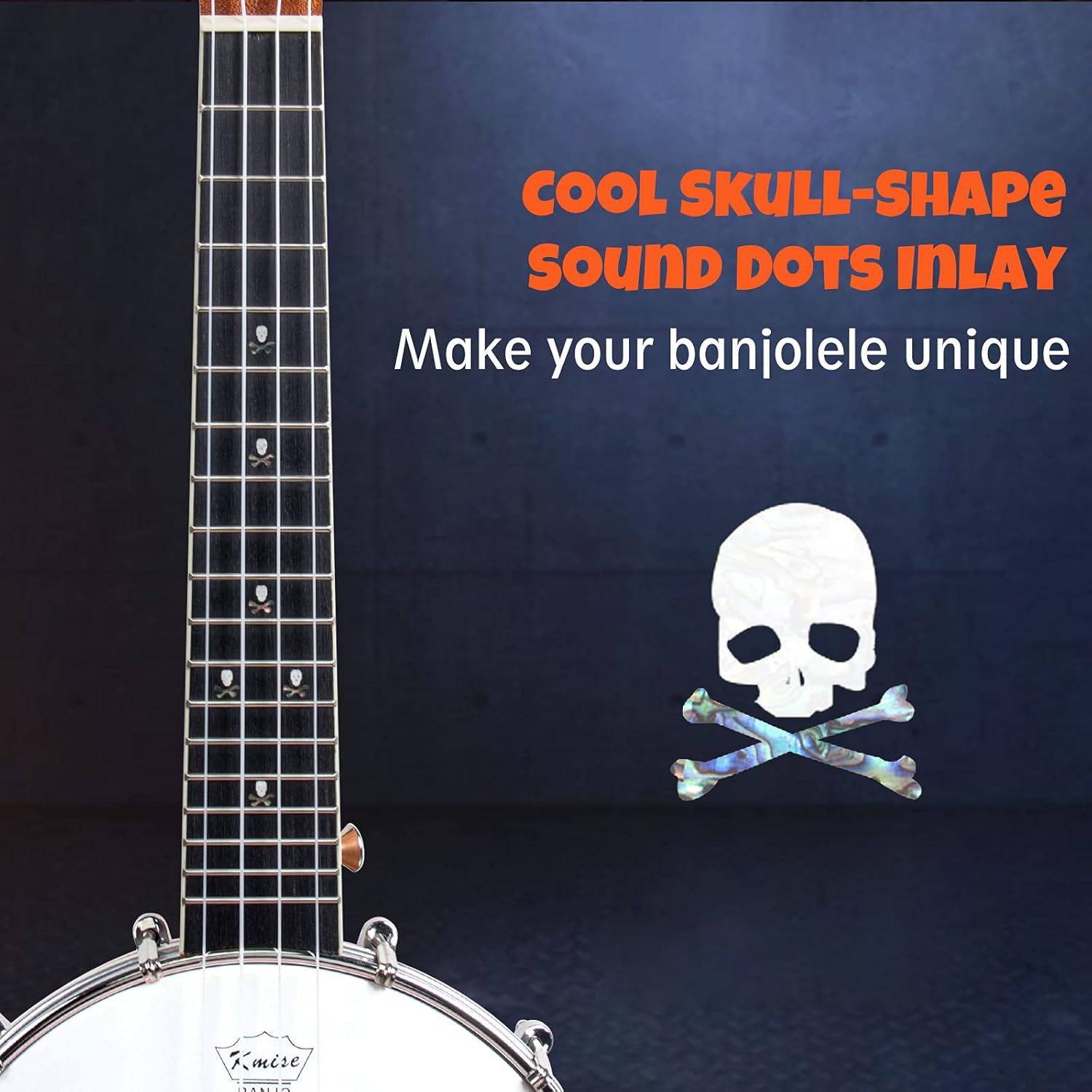 Kmise Banjolele Concert Banjo Ukulele 4 String 23 inch Banjos with Gig Bag Tuner Pickup Multifunctional Strap Strings Picks Bridge Ruler Wrench - Image 3