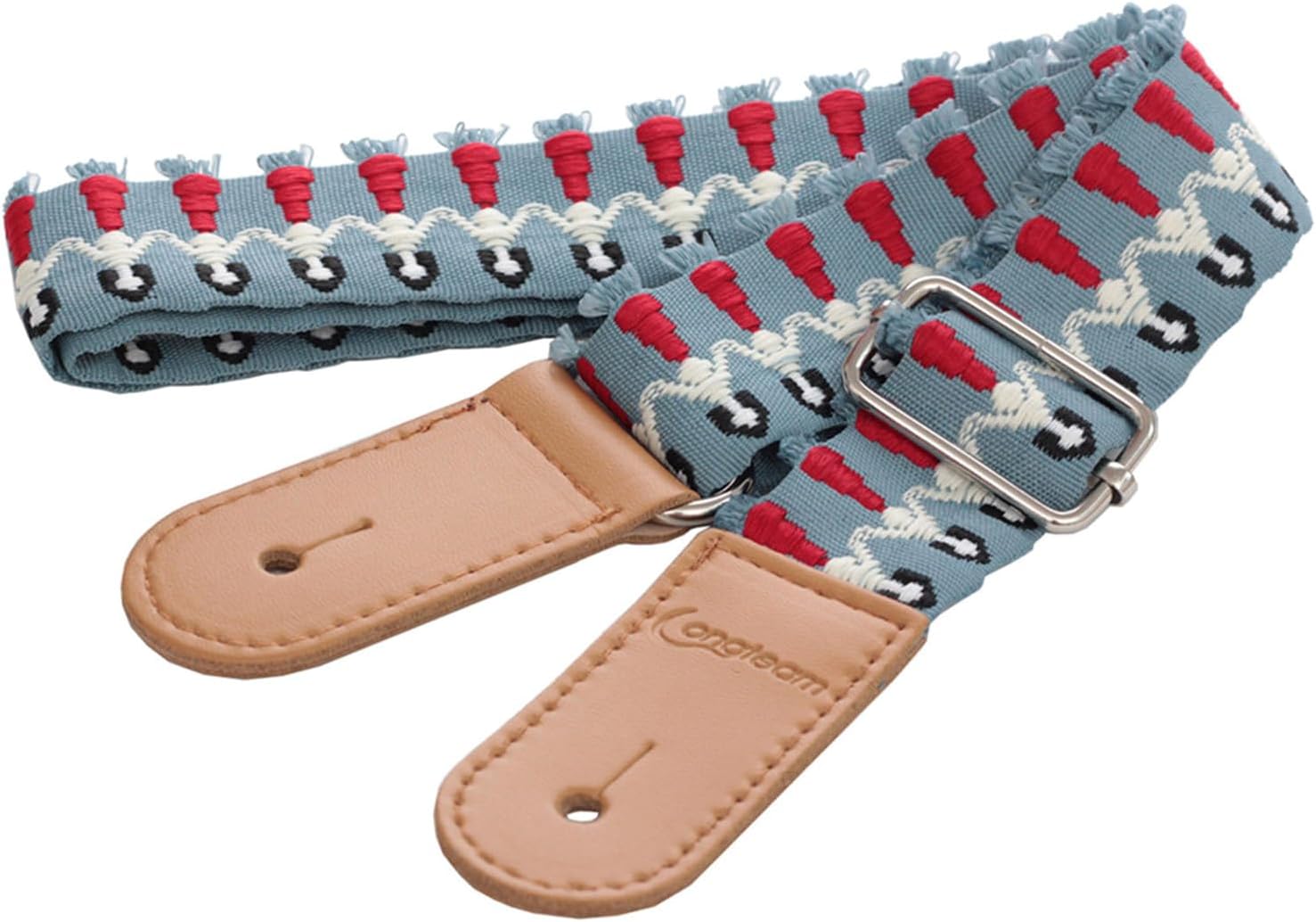 haiaxx Woven Rainbow Adjustable Leathers End Ukulele Strap Shoulder ...