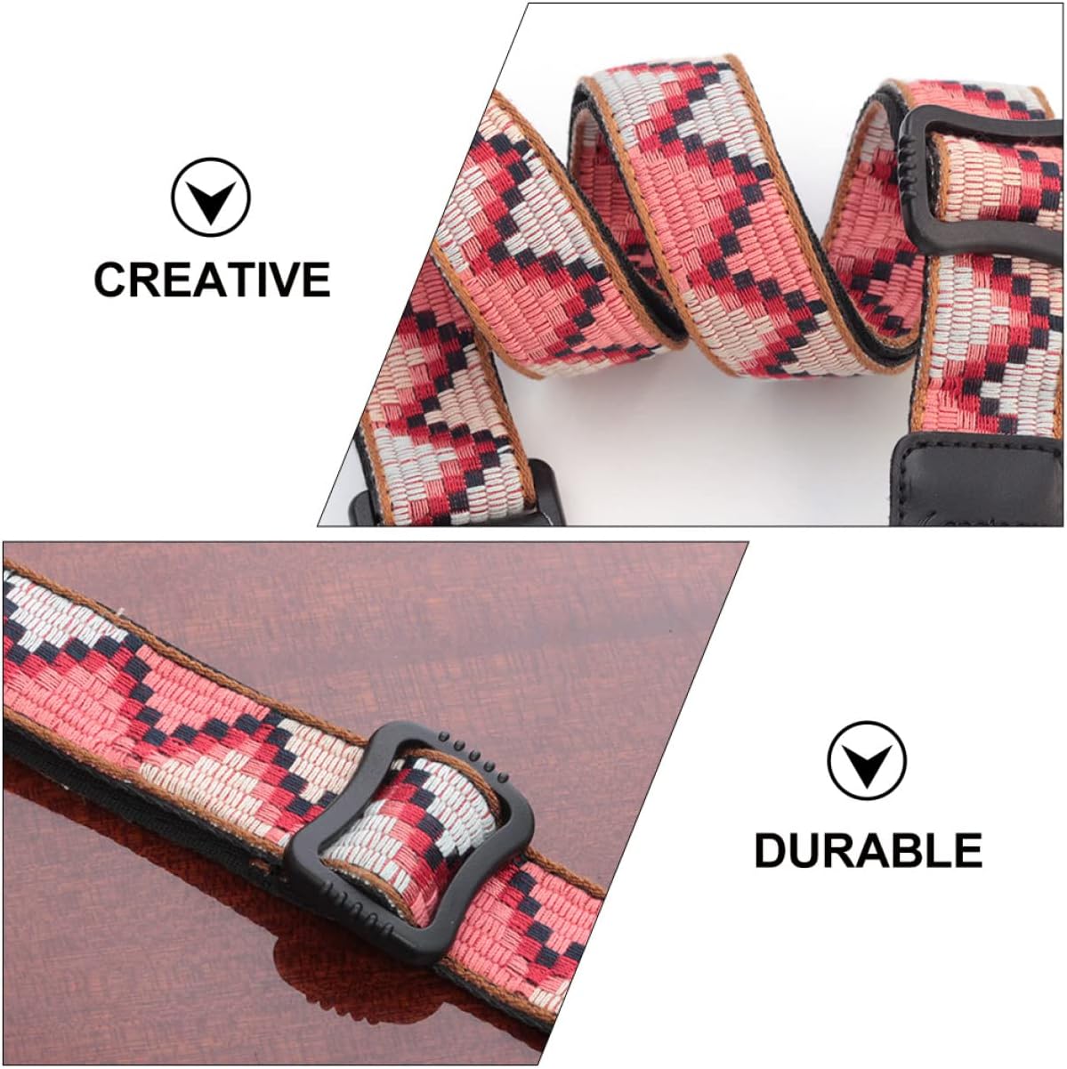 1 Set Ukulele Strap Electric Guitar Strap Adjustable Straps Eleguitar Guitar Kids Suit Belts for Kids Leather Leash Ukulele Shoulder Strap Harp Braided Tape Baby Leather Bass - Image 2