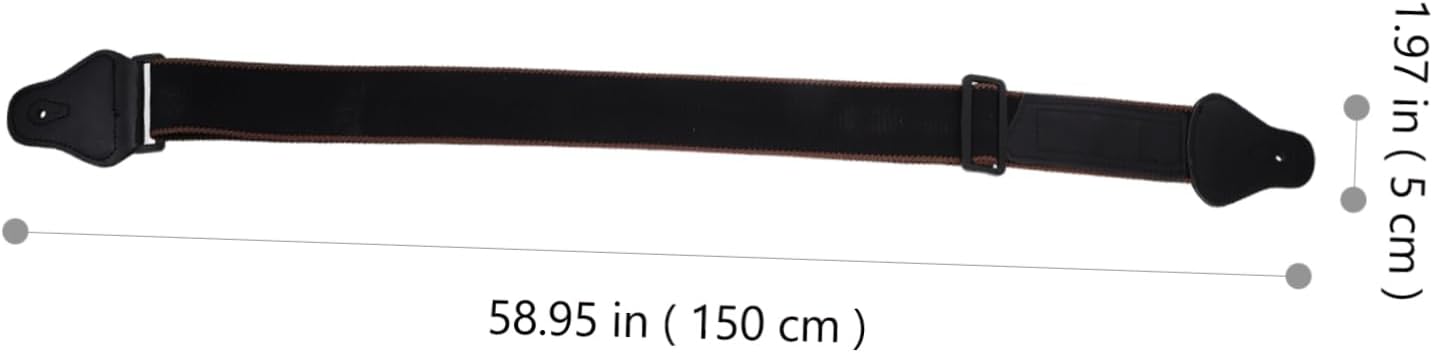 Abaodam 3 Sets Guitar Strap Set Simple Guitar Belt Ukulele Picks Guitar Head Fixing Strap Bass Guitar Strap Electric Guitar Strap Folk Guitar Strap Guitar Neck Strap Ballad Decorate Rubber - Image 2