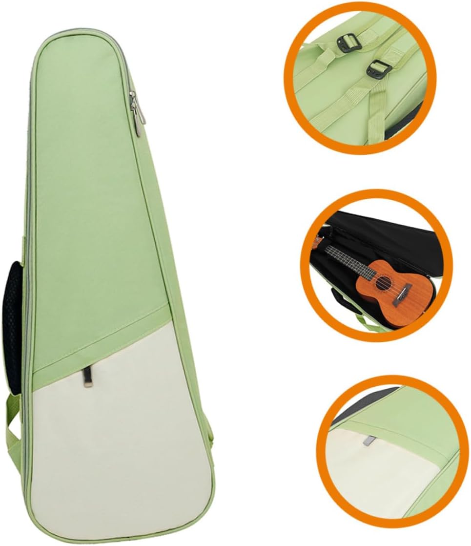 TOYANDONA Carrying Bag for Ukulele Guitar Case Waterproof Container Ukulele Storage Container Tote Bag Organizer Baritone Ukulele Case Ukulele Carrying Bag Portable Backpack Pearl Cotton - Image 7