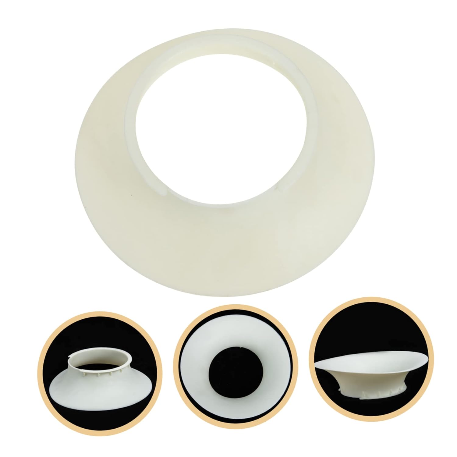 Milisten 4pcs Sound Hole Enhancer Guitar Sound Hole Decals Ukulele Inlay Stickers Amps Acoustic Guitar Sound Hole Cover Sound Hole Intensifier Guitar Tool Plastic Music White Instrument - Image 9