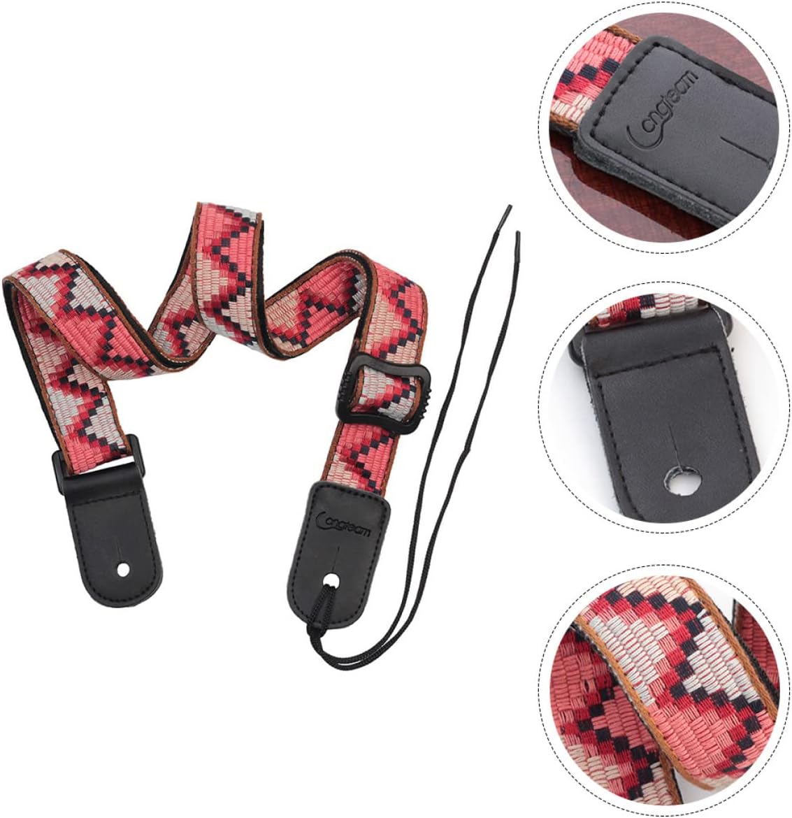1 Set Ukulele Strap Electric Guitar Strap Adjustable Straps Eleguitar Guitar Kids Suit Belts for Kids Leather Leash Ukulele Shoulder Strap Harp Braided Tape Baby Leather Bass - Image 6