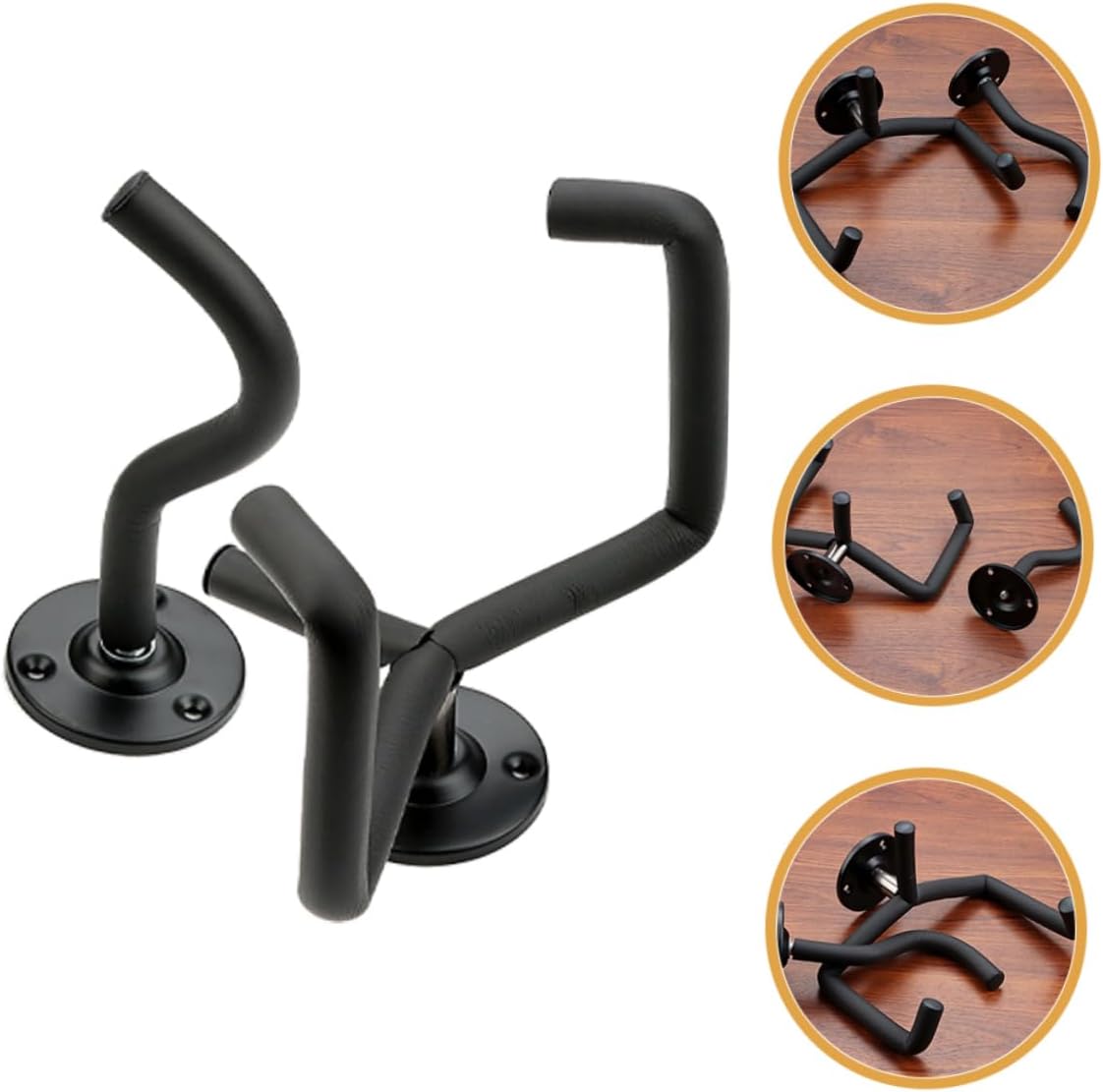 ibasenice 3 Sets Guitar Hanger Guitar Wall Hook Ukulele Wall Mount for Shop Guitar Wall Mount Hanger Guitar Hook Wall Mount Guitar Rack Ukulele Wall Hook Wall Guitar Display Stand Bass Hook - Image 8