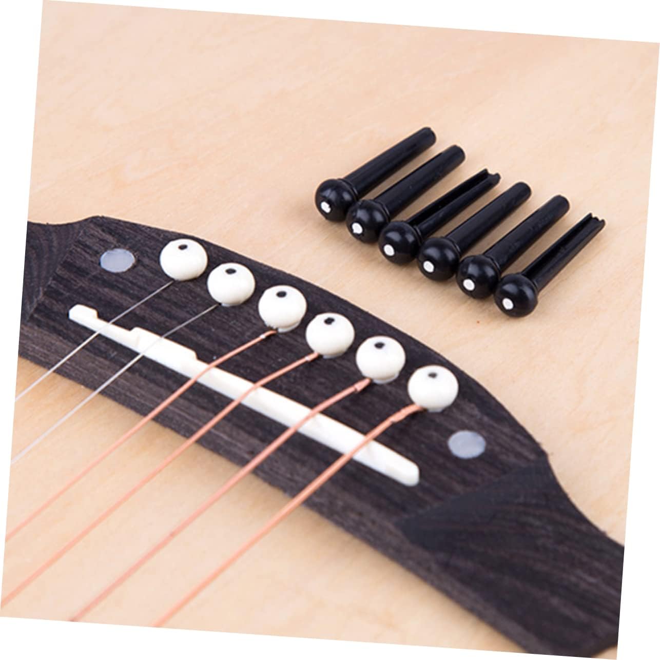 Abaodam 100pcs Deer Whistles for Vehicles Baby Belly Button Band Bathroom Trash Can Ukulele Tuning Pegs Pickup Rings Red Cymbal Stand Acoustic Bridge Tuning Keys for Bass Mini Guitar Pin - Image 5