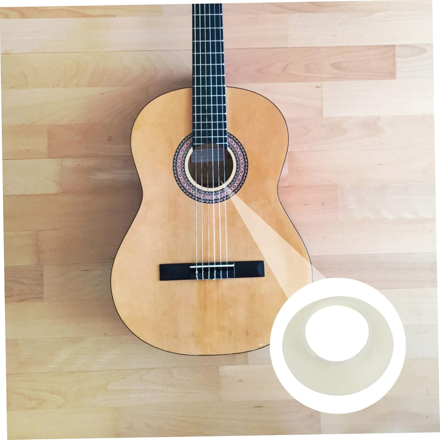 Milisten 4pcs Sound Hole Enhancer Guitar Sound Hole Decals Ukulele Inlay Stickers Amps Acoustic Guitar Sound Hole Cover Sound Hole Intensifier Guitar Tool Plastic Music White Instrument - Image 8