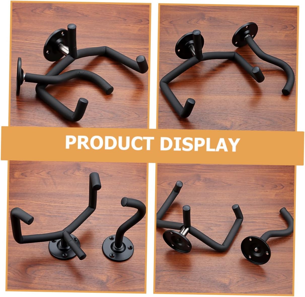 Vaguelly 1 Set Guitar Hanger Guitar Stand Ukulele Wall Mount for Shop Musical Instrument Hanger Wall-Mounted Guitar Hook Ukulele Stand Guitar Mount Hanger Iron Bass Holder Guitar Wall Hook - Image 7