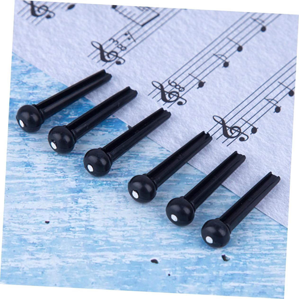 Abaodam 100pcs Deer Whistles for Vehicles Baby Belly Button Band Bathroom Trash Can Ukulele Tuning Pegs Pickup Rings Red Cymbal Stand Acoustic Bridge Tuning Keys for Bass Mini Guitar Pin - Image 8