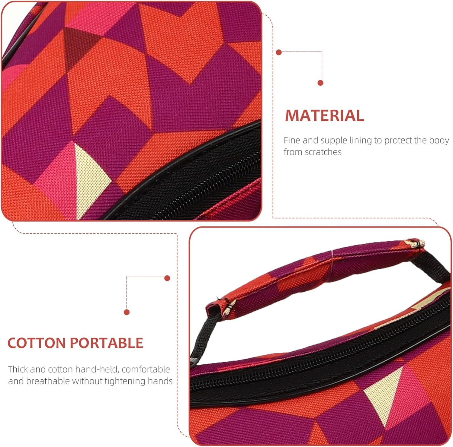 Vaguelly Mochila Para Niños Concert Ukulele Case Bag Soft Ukulele Backpack Case Padded Ukelele Gig Bag with Shoulder Straps for Ukelele Strings Tuners Picks Red 21inch Kids Backpacks - Image 5