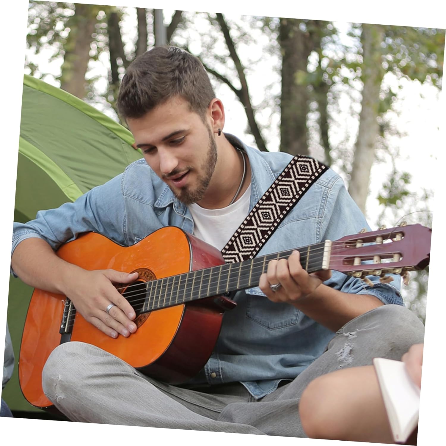 ibasenice 3pcs Ukulele Strap Ukulele Belt Braided Belt Banjos Strap Electric Guitar Accessories Electric Guitar Straps Acoustic Guitar Strap Instrument Accessories Ukulele for Cotton - Image 6