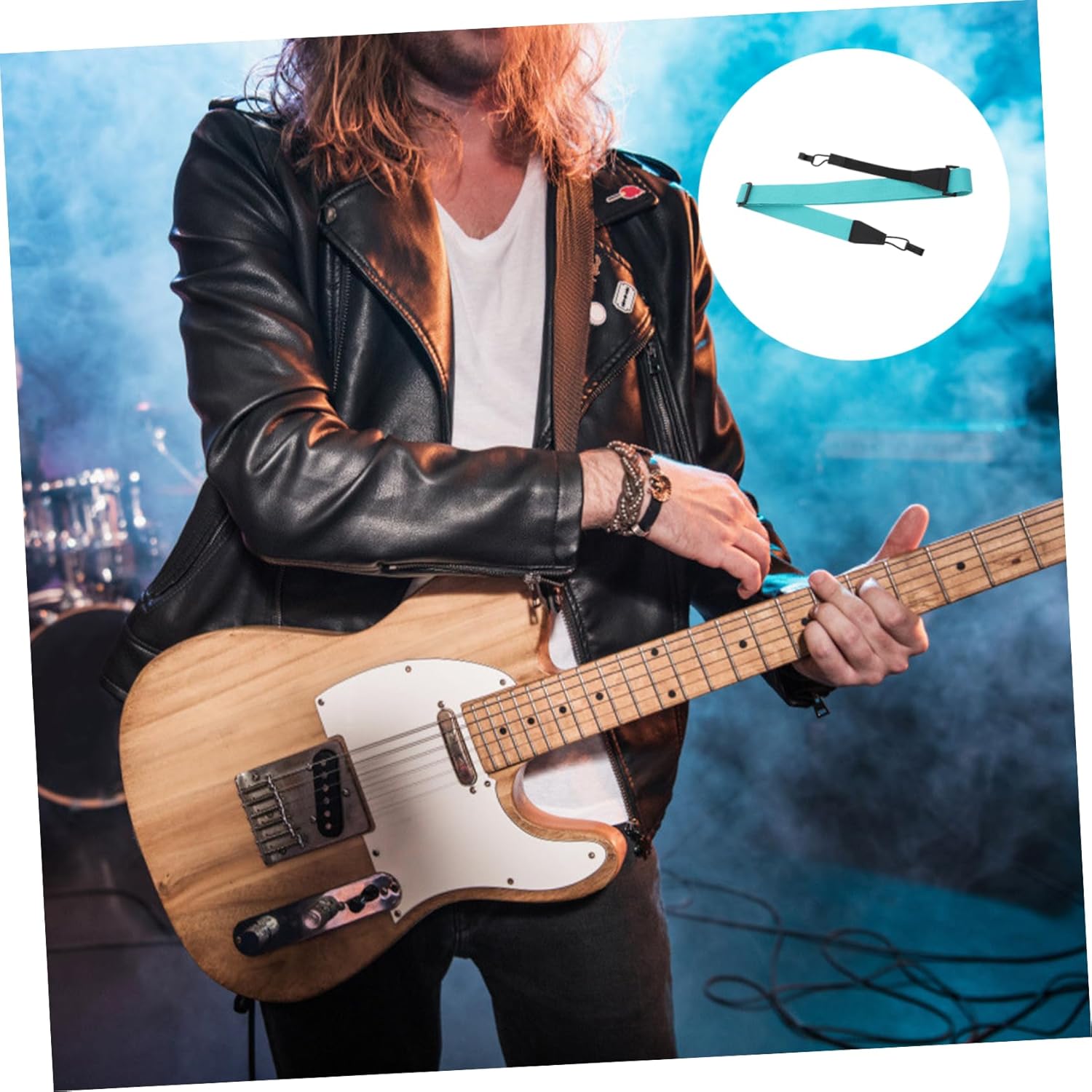 ibasenice 2 Pcs Ukulele Strap Adjustable Ukulele Belt Ukulele Back Straps Fabric Guitar Strap Tenor Ukulele Leather Watch Bands Ukulele Bass Strap Replacement Belt Child Cotton Nonporous - Image 5
