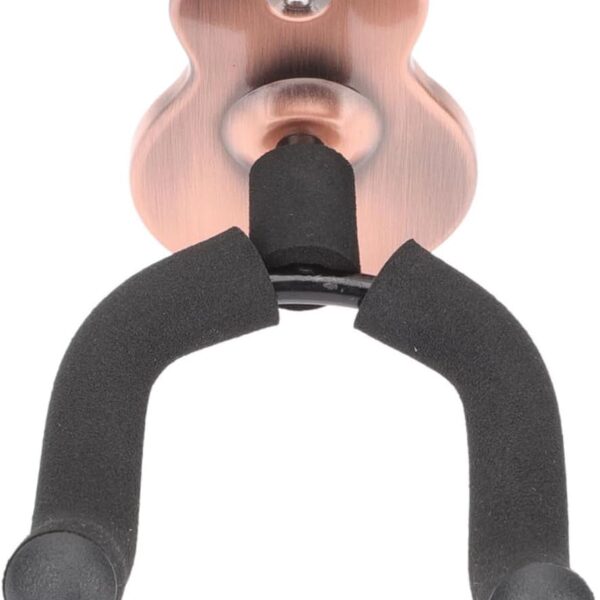 Mikinona 1 Set Ukulele Stand Guitar Foot Stand Single Guitar Stand Headset Hook Headphone Hook Headphone Wall Mount Guitar Hanger Ukulele Rack Metal + Sponge Wooden Guitar To Rotate Cage