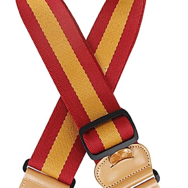 Rainbow Guitar Strap, Striped Guitar Strap – Rainbow Wide Guitar Straps – Adjustable Breathable Bass Guitar Strap with Pick Holders for Electric Guitar, Ukulele, Bass Guitar