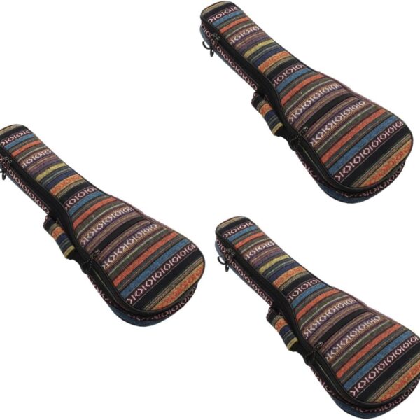SAFIGLE 3pcs Double Shoulder Guitar Bag Ukulele Bag Case Creative Ukulele Bag Banjolele Handbag Organizer Inserts Ukulele Case Backpack Ukulele Holder Polyester Musical Instrument Thicken