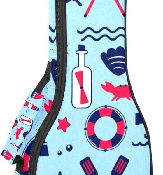Ukulele Soprano Bag Sailing Ukulele Case Waterproof Oxford Ukulele Cover With Storage Ukulele Soprano Bag Sailing Ukulele Case Waterproof Oxford Ukulele Cover With Storage