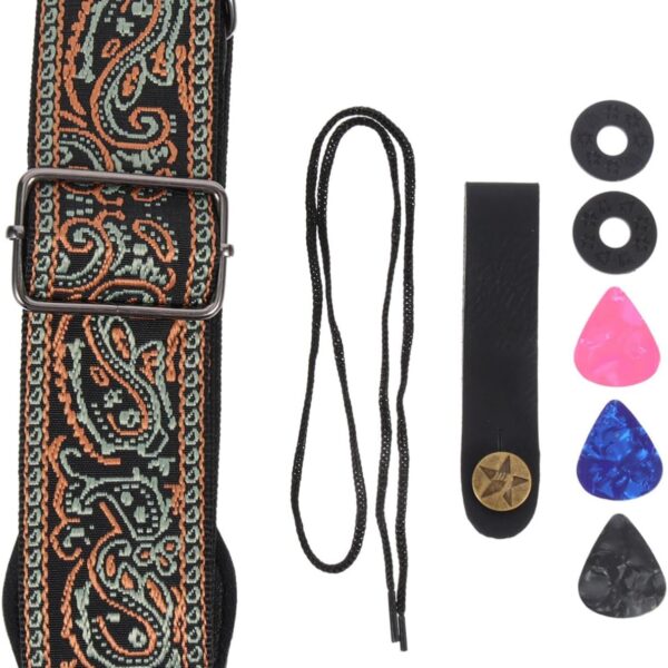 VICASKY Guitar Strap Guitars Bass Guitar Durable Guitar Belt Guitar Holding Belt Guitar Plectrum Guitar Sling Guitar Performance Strap Guitarists Present Guitar Use Strap Plastic Red