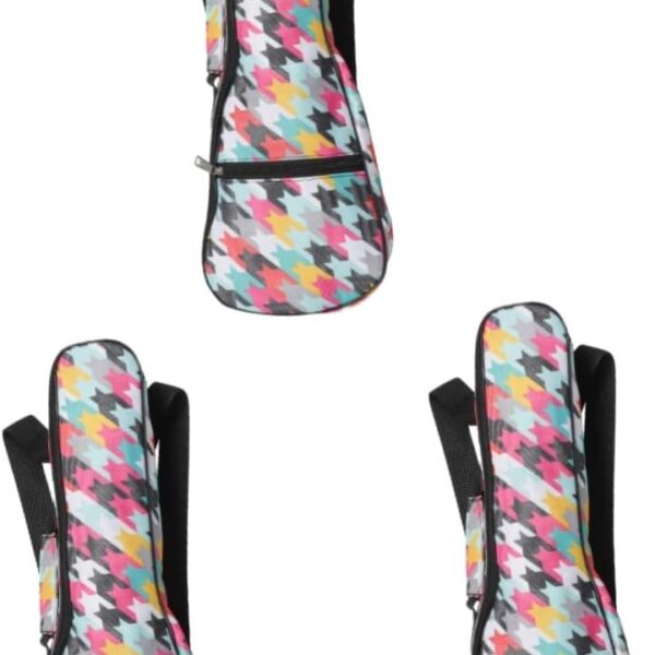 ibasenice 3pcs Electric Guitar Trombone Carrying Bag Uke Gig Bag Ukulele Storage Pocket Ukulele Case Tote Organizer Waterproof Guitar Carrying Pouch Oxford Cloth Filling Child Guitar Stand