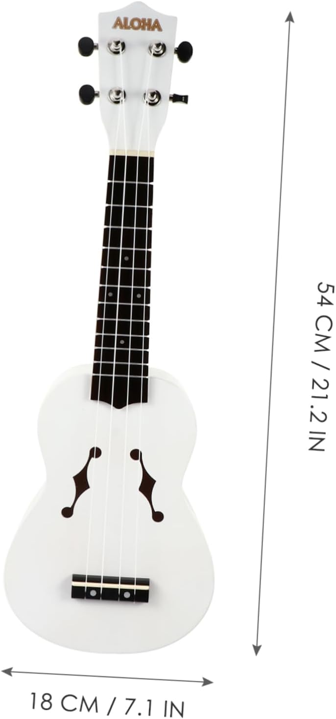 Hoement 1 Set 21 Ukulele Musical Instruments Toy Musical Instrument Mini Instruments Small Guitar Wood White - Image 7