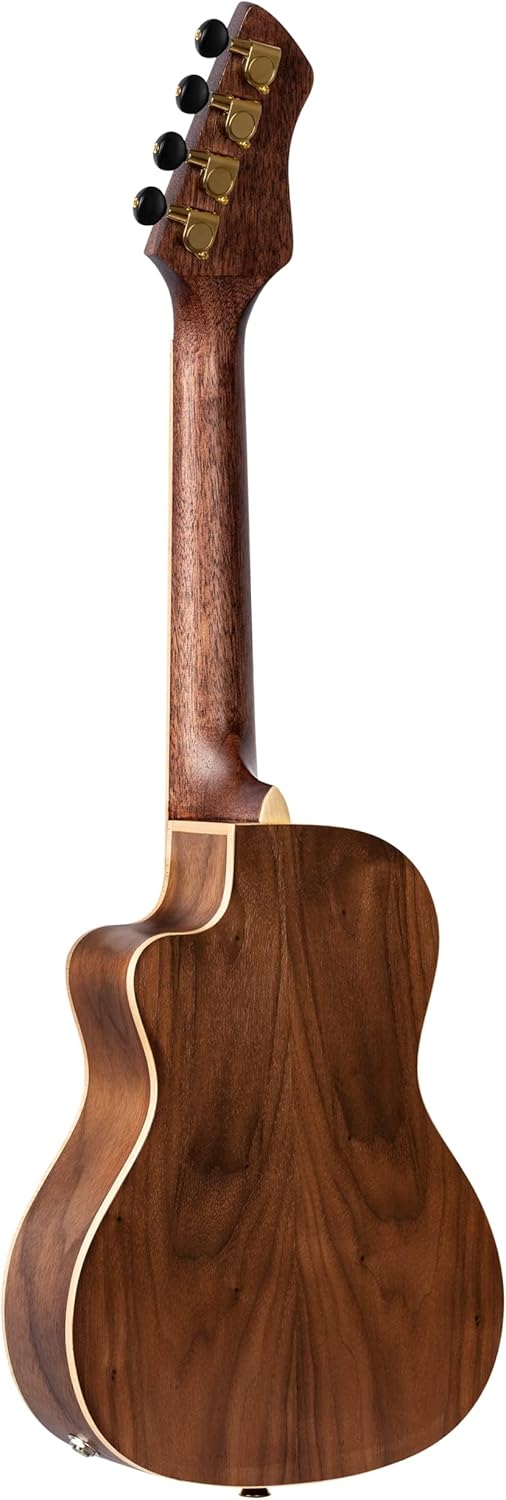 Ortega Guitars Concert Ukulele electro-acoustic - Horizon Series - reversed headstock - includes Gig Bag - Walnut, Okoumé (RUWN-CE) - Image 4