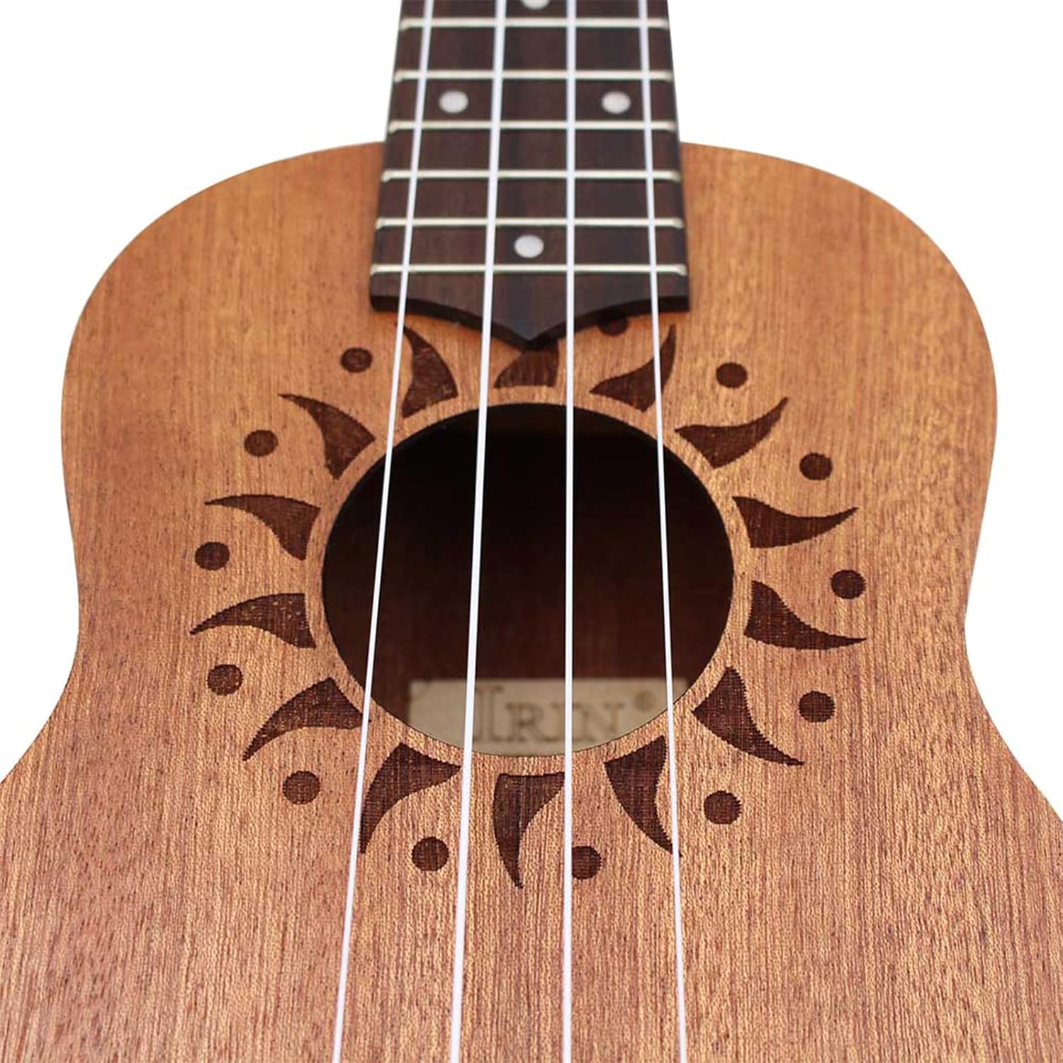 YUXITA 21inch Ukulele 4 Strings Small Guitar Simple Nylon Strings Ukulele for Beginner Kids Musical Instrument - Image 8