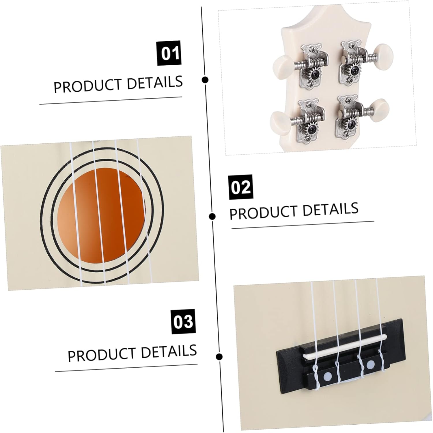 1 Set 12 Ukulele for Beginners Lightweight Guitar with Carry Bag Tuner Strap and Cloth Present for Adults for Indoor and Outdoor Play - Image 6