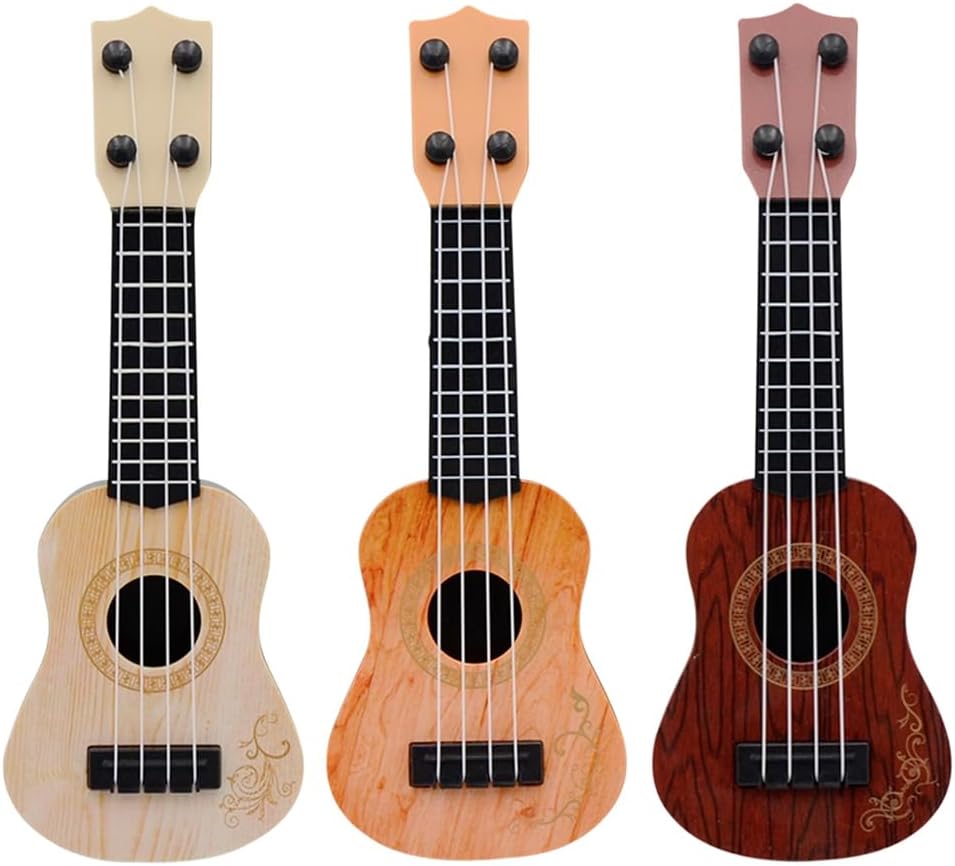 YUMIN Yellow Kids Classical Ukulele Guitar Toy Early Education Small Guitar Supplies Adjustable - Image 4