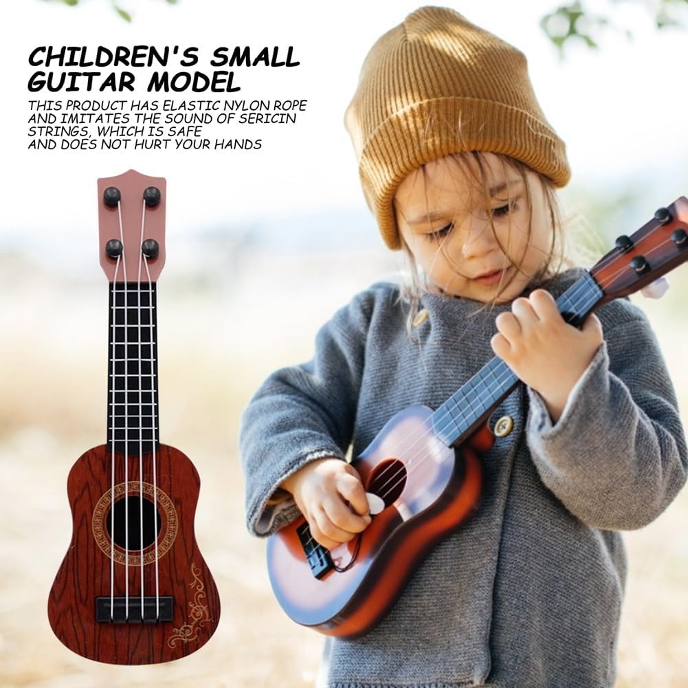 YUMIN Yellow Kids Classical Ukulele Guitar Toy Early Education Small Guitar Supplies Adjustable - Image 6
