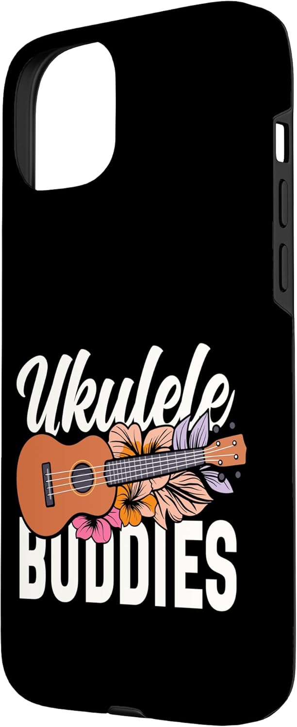 Hawaiian Ukulele Uke Besties Friends Ukulele Buddies Case for iPhone 15 Plus - Image 3