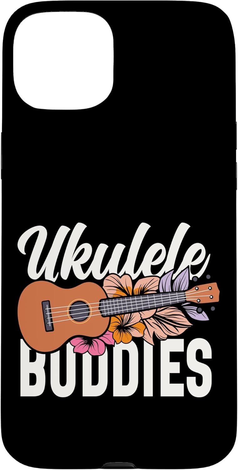 Hawaiian Ukulele Uke Besties Friends Ukulele Buddies Case for iPhone 15 Plus - Image 2