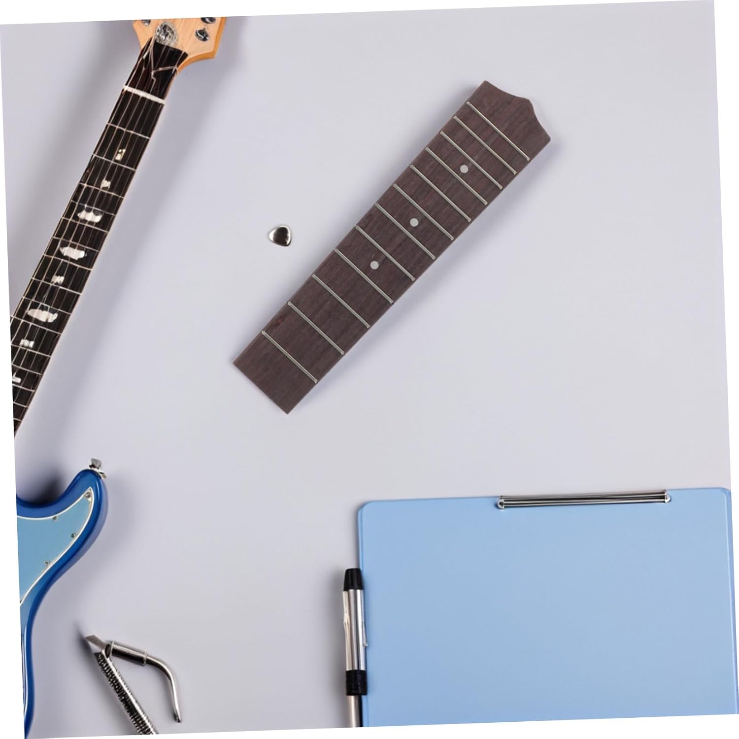 Toyvian Ukulele Fretboard Rosewood Fingerboard with Frets for Acoustic ...
