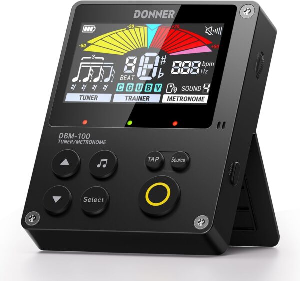 Donner Guitar Tuner Metronome, Rechargeable 3 In 1 Digital Metronome ...