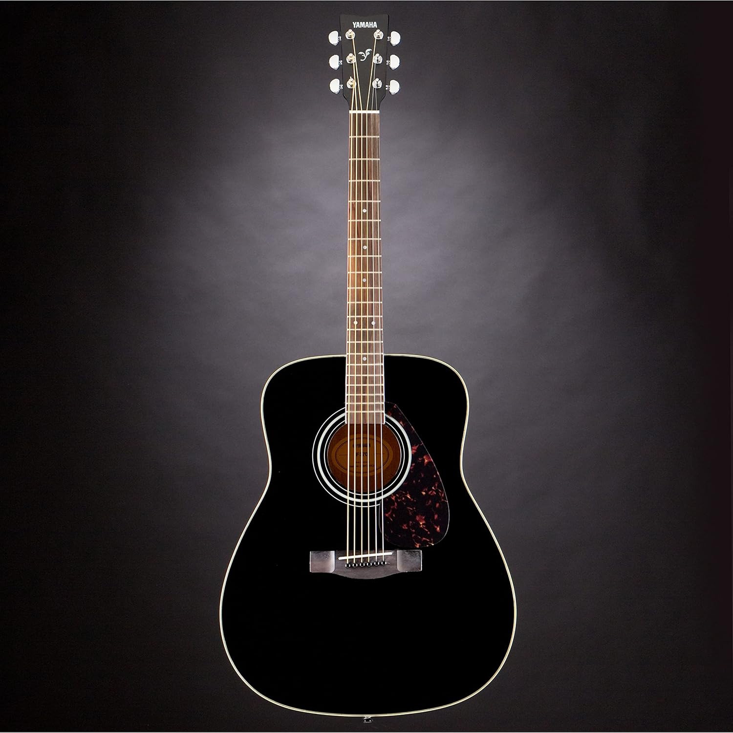 Yamaha F370 Full Size Steel String Acoustic Guitar - Traditional Western Body - Classic Black - Image 3