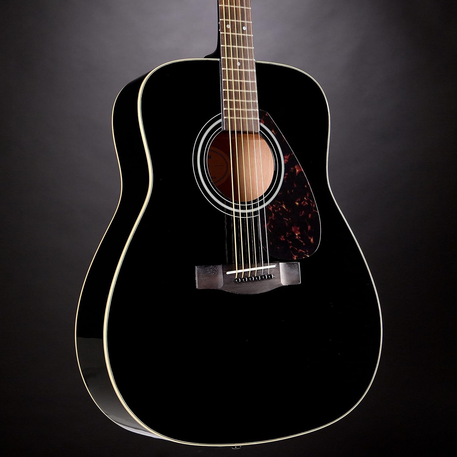 Yamaha F370 Full Size Steel String Acoustic Guitar - Traditional Western Body - Classic Black - Image 7