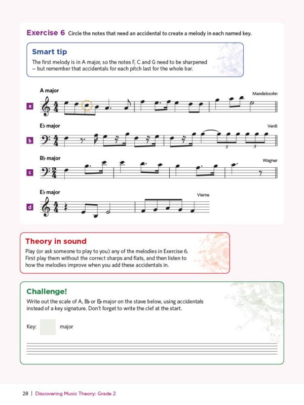 Discovering Music Theory, The ABRSM Grade 2 Workbook (Theory workbooks ...