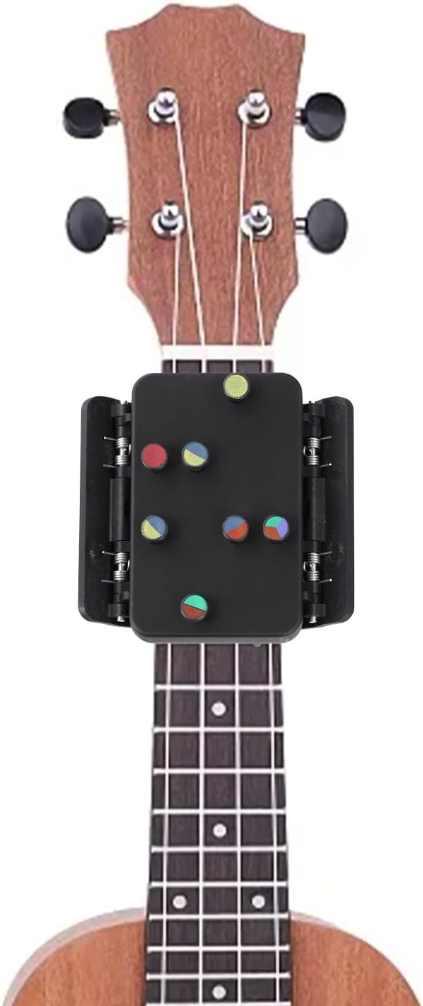 ZYWUOY Ukulele Chord Presser, ABS Finger Protector for Beginners Practice, Black 68.7mm Tool - Image 3