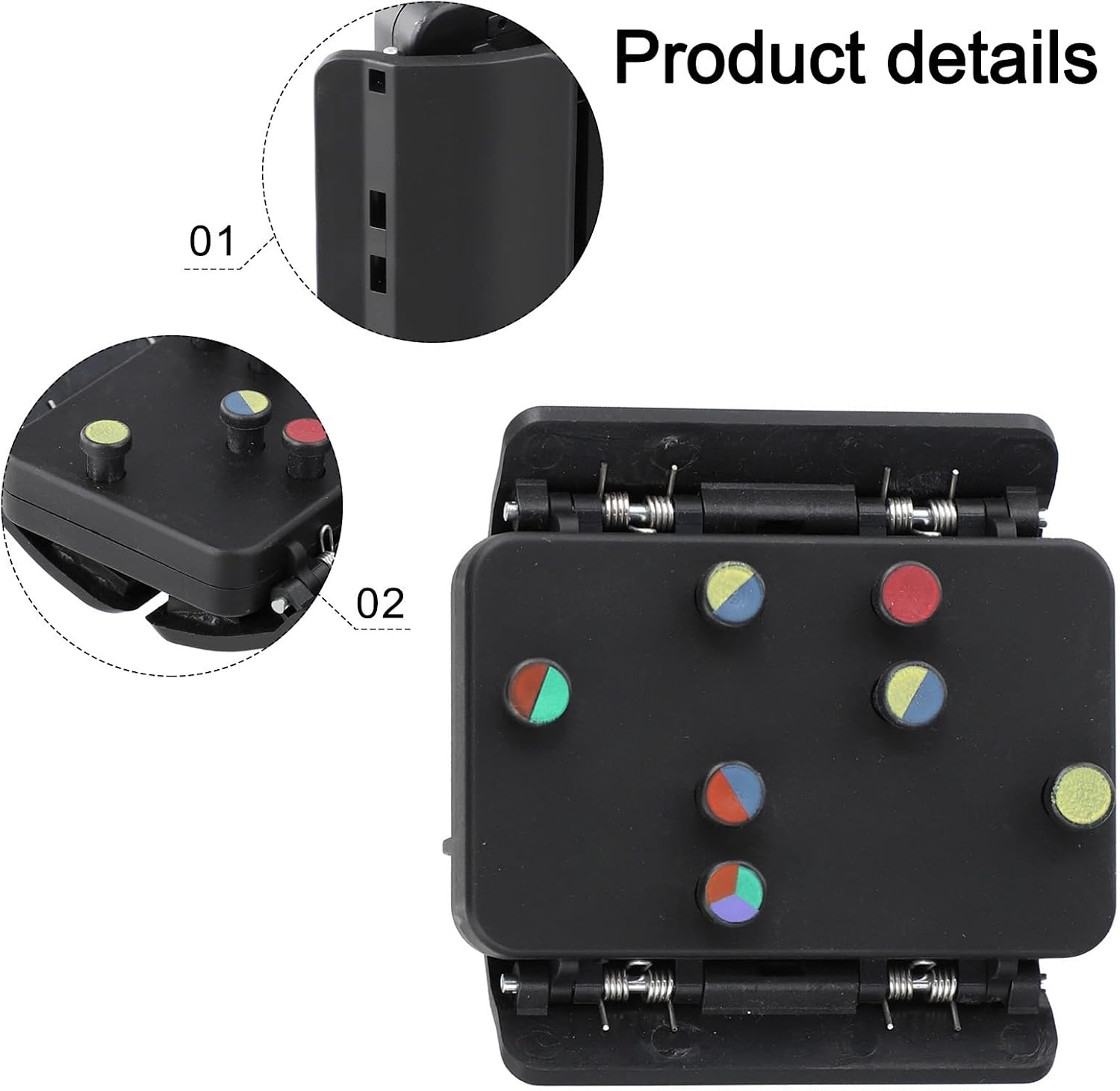 ZYWUOY Ukulele Chord Presser, ABS Finger Protector for Beginners Practice, Black 68.7mm Tool - Image 7