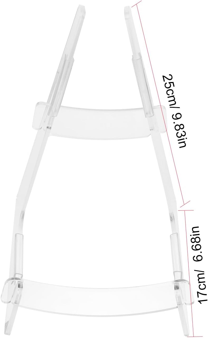 Sosoport Clear Acrylic Guitar Stand Guitar Display Stand for Electric Acoustic Bass and Ukulele Floor Storage Rack for Home Retail Shops and Music Display 1 Pack - Image 5