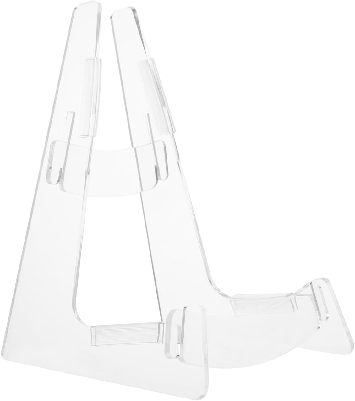 Sosoport Clear Acrylic Guitar Stand Guitar Display Stand for Electric Acoustic Bass and Ukulele Floor Storage Rack for Home Retail Shops and Music Display 1 Pack - Image 2