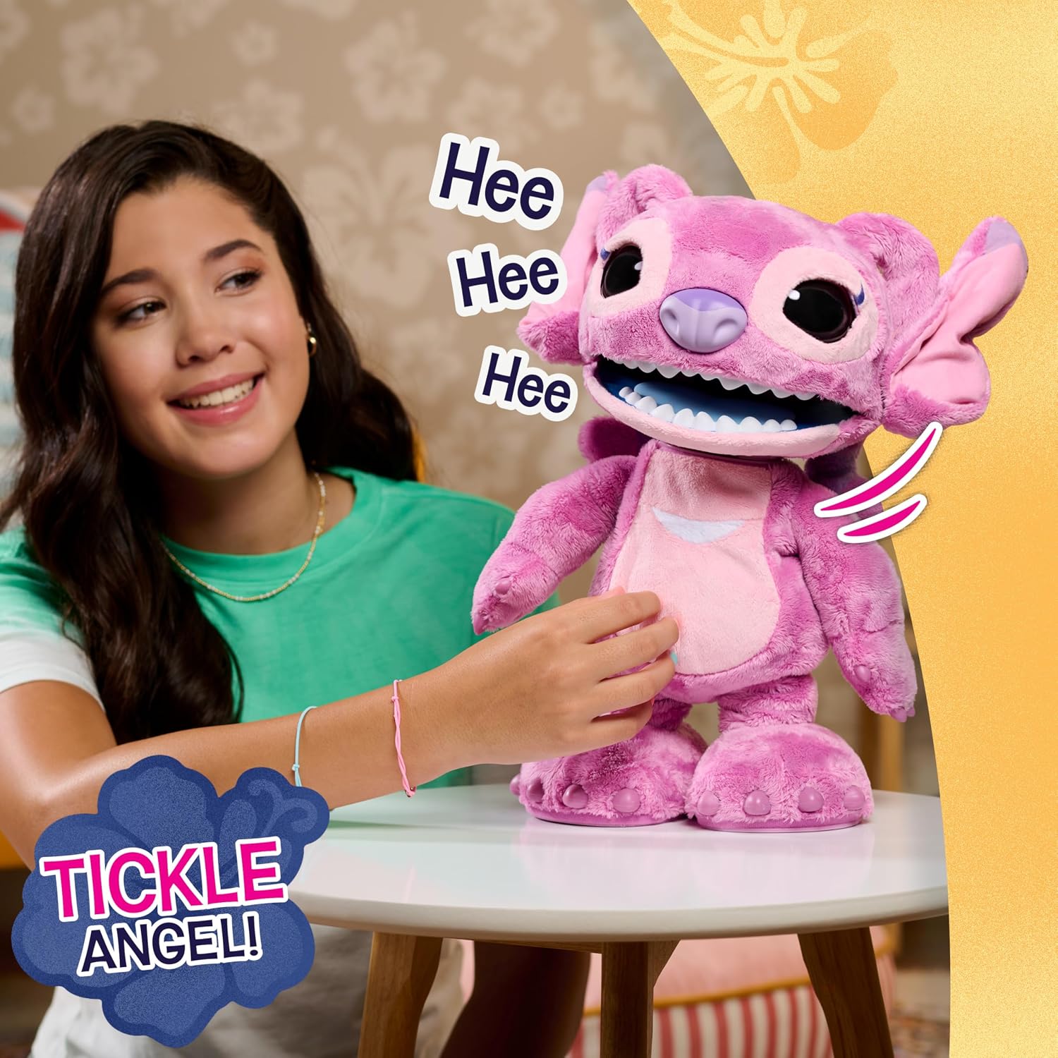 Just Play Disney Stitch Ultimate Angel Interactive 43 cm Plush Toy, 100+ Sounds & Reactions, Moves Like a Real-Life Angel, Toy for Fans, Girls, Kids, 3 and Up - Image 6