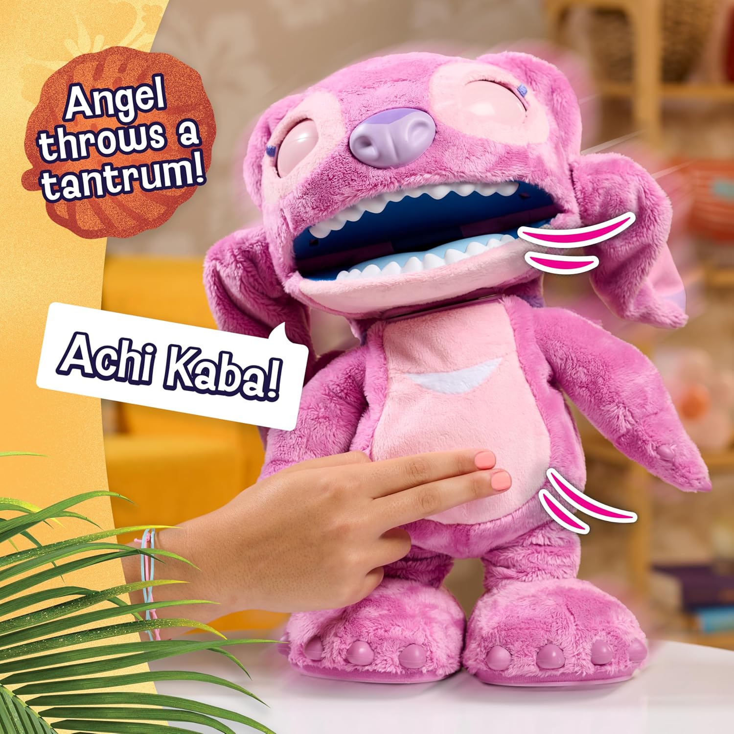 Just Play Disney Stitch Ultimate Angel Interactive 43 cm Plush Toy, 100+ Sounds & Reactions, Moves Like a Real-Life Angel, Toy for Fans, Girls, Kids, 3 and Up - Image 8
