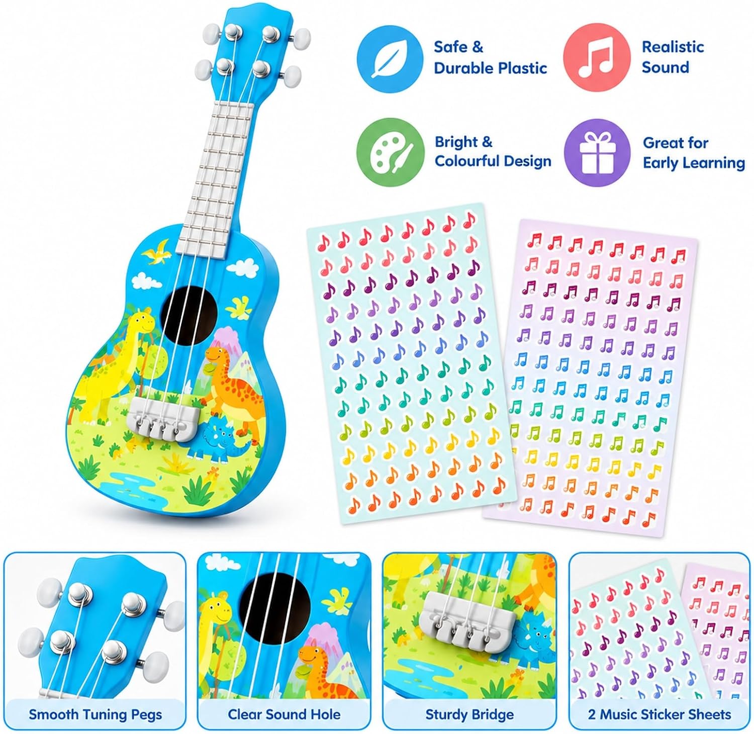1PCS Playable Ukulele Musical Instrument - Image 4